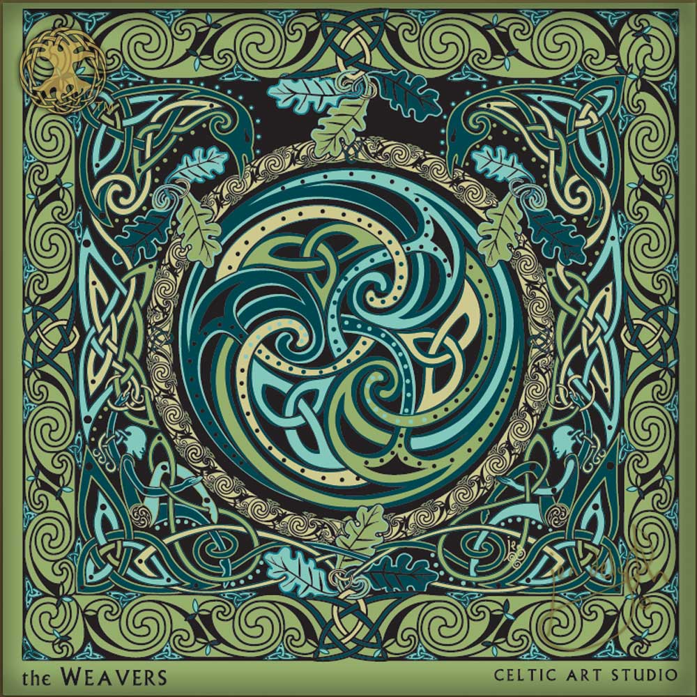 Celtic Shadow Weavers Unisex Tee shirt Kiwi Green