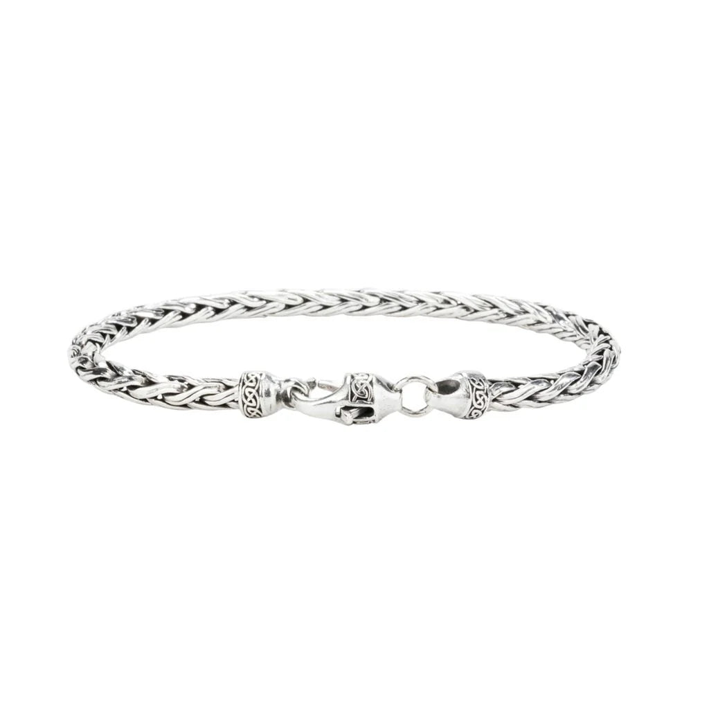 dragon weave silver Celtic bracelet