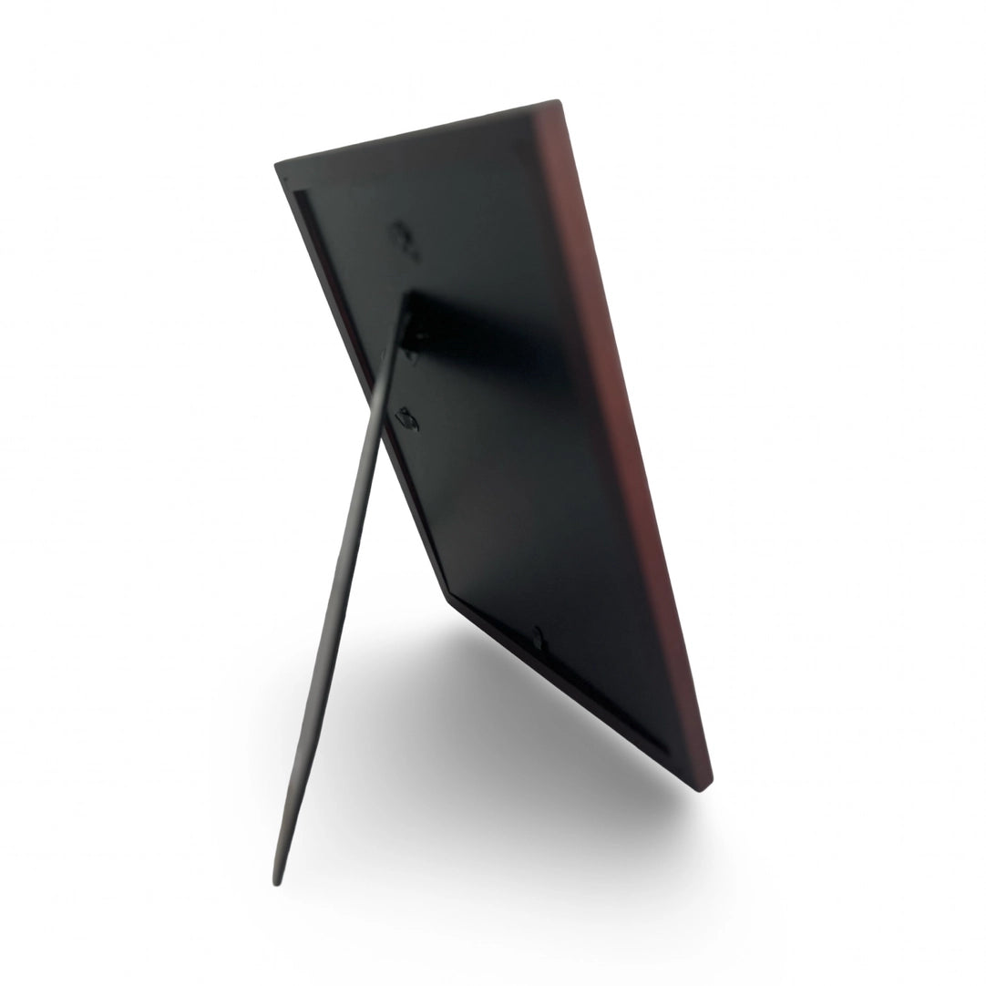 Back of frame stand on a white background