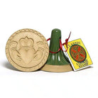 Claddagh Cookie stamp with a decorative tag on a white background