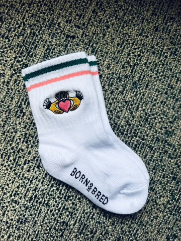 Claddagh baby socks