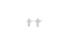 Kids cross earrings with stones