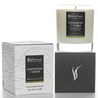 Lemongrass & Ginger candle and packaging on a white background