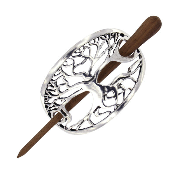 Decorative tree of like hair slide with on a white background