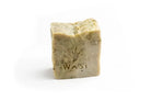 Bar of soap with 'WASI' branding on a white background