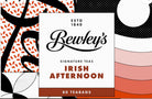 Bewley's Irish Afternoon tea packaging with abstract patterns