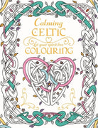 Coloring book cover with Celtic knot design and text 'Calming Celtic Colouring'