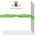 claddagh note pad wrapped in ribbon
