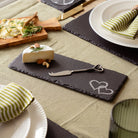 Slate cheeseboard with heart