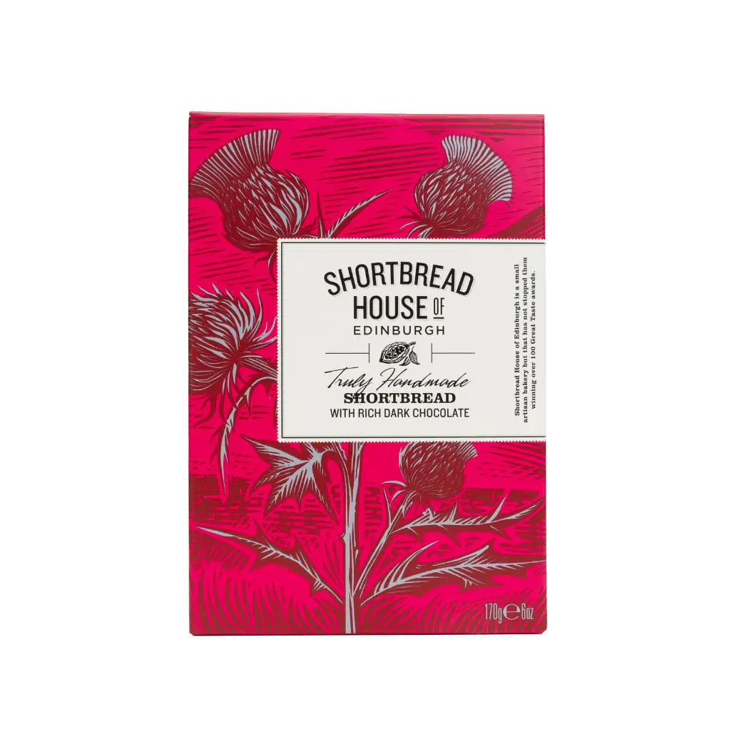Shortbread packaging with floral design on a white background